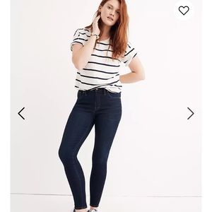 Madewell 9” mid rise skinny dark blue, size 29 TL